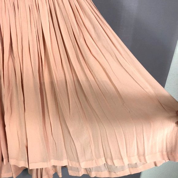 Stella McCartney Women's Rose Pleated Silk Midi Flare Skirts Size EU 44 - Picture 6 of 12